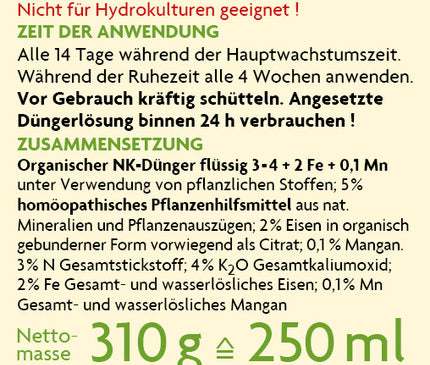 BIPLANTOL Zitrusdünger Zitrus-Kraft 250 ml