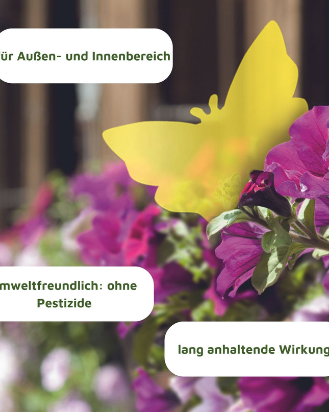 Rasenmax Gelbsticker 10 Stk in Schmetterlingform