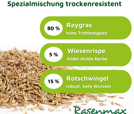 Rasenmax Rasensamen schnellkeimend 1 kg