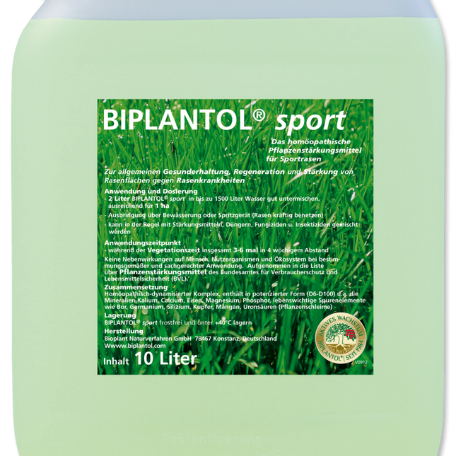 BIPLANTOL Sport - die biologische Pflanzenstärkung