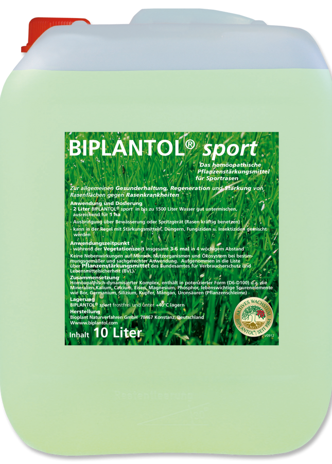 BIPLANTOL Sport - die biologische Pflanzenstärkung