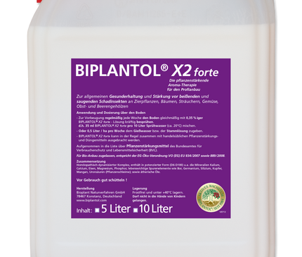 BIPLANTOL® X2 Forte - biologische Pflanzenstärkung - 10 L