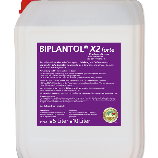 BIPLANTOL® X2 Forte - biologische Pflanzenstärkung - 10 L
