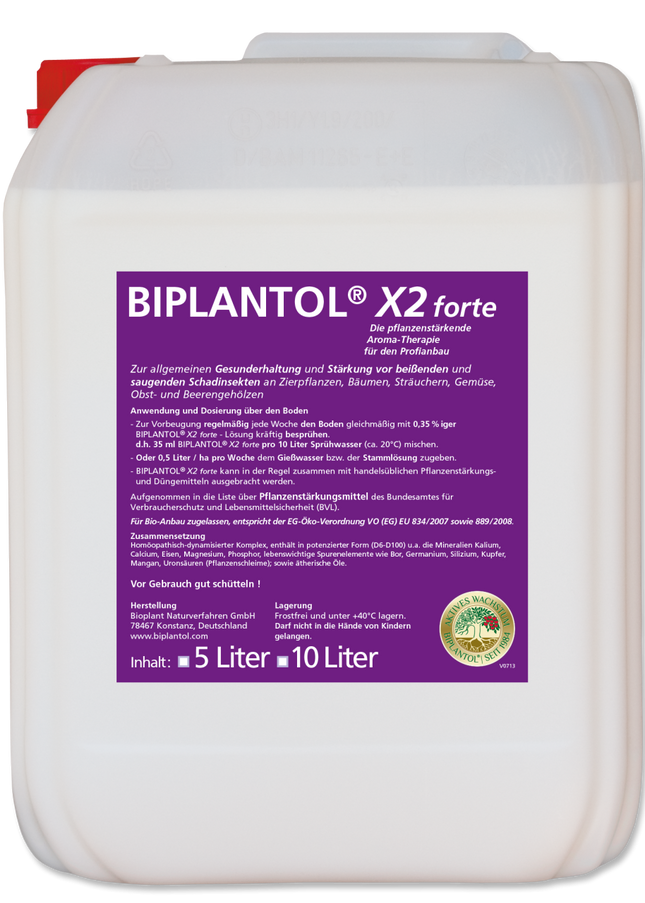 BIPLANTOL® X2 Forte - biologische Pflanzenstärkung - 10 L